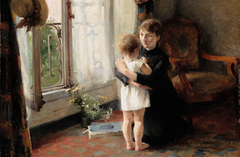 Mother and child, 1886 by Helene Schjerfbeck 