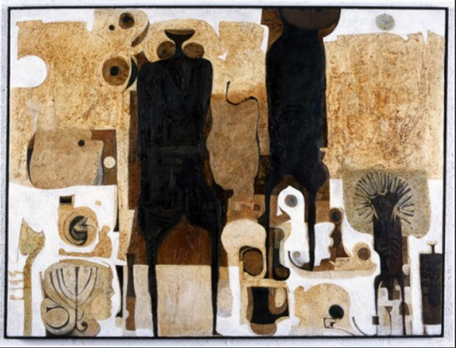 "They Always Appear", 1968 - Ibrahim El-Salahi