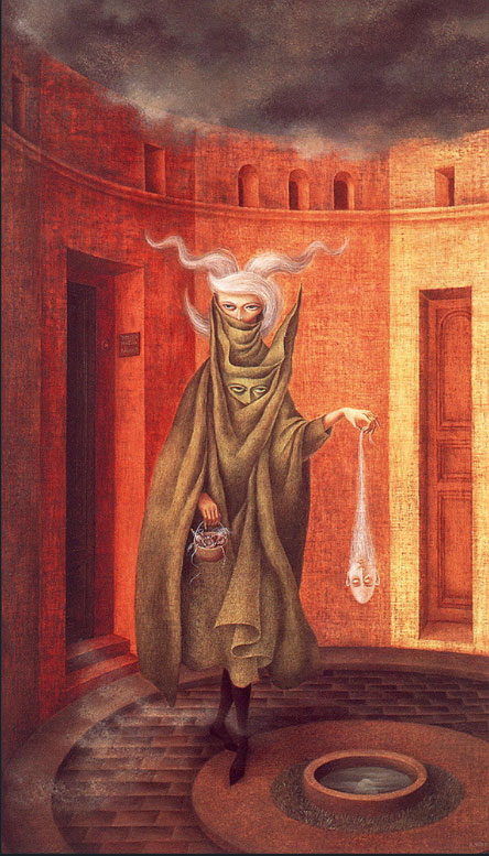 Remedios Varos, Mujer Saljendo del Psicoanalista", 1960