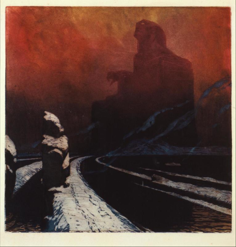 L'Entêtement (ou l'Idole noire), 1900-1903 - Print by Kupka
