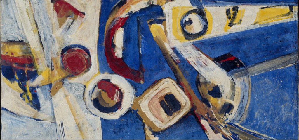 Painting 'Abstract', 1969 by Erwin de Vries 