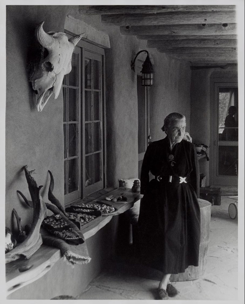 Georgia O'Keeffe on Ghost Ranch Portal, ca. 1964 - Todd Webb