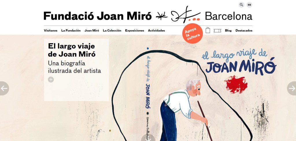 Fundació Joan Miró website