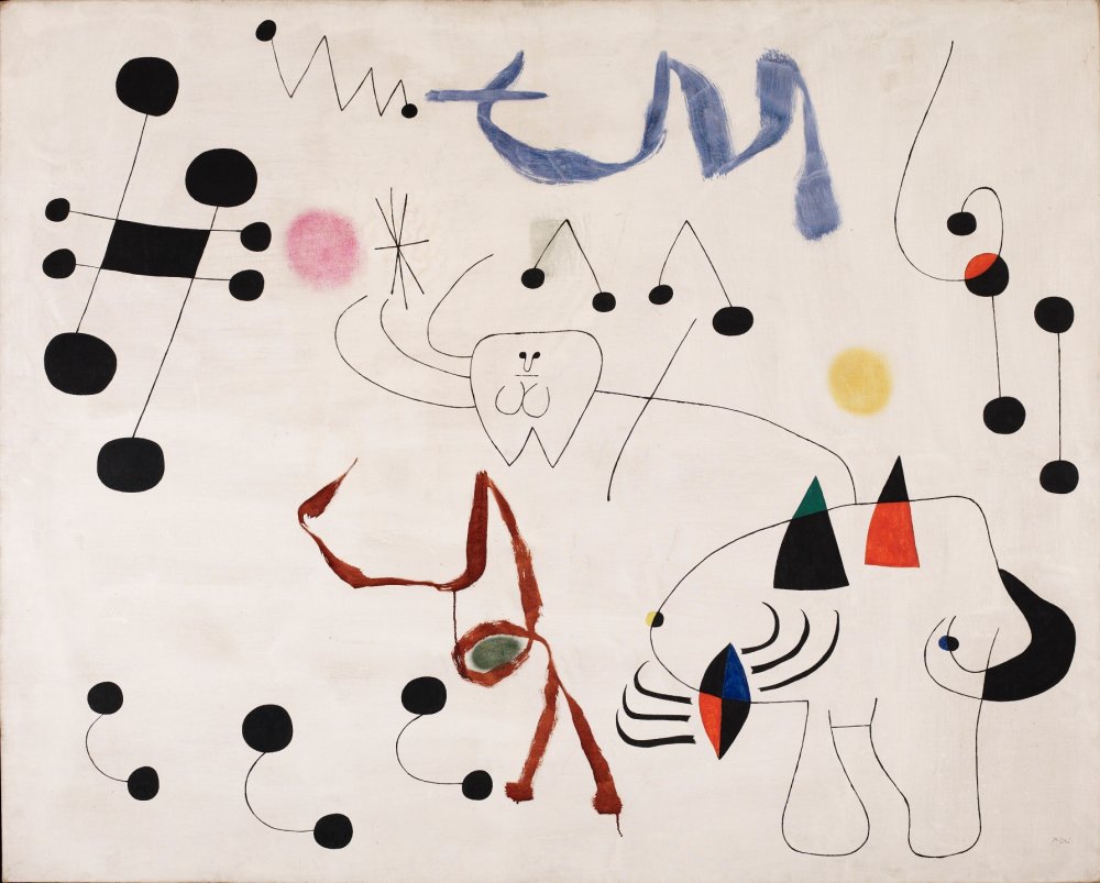 Joan Miró, Mujer soñando con la evasión, 1945